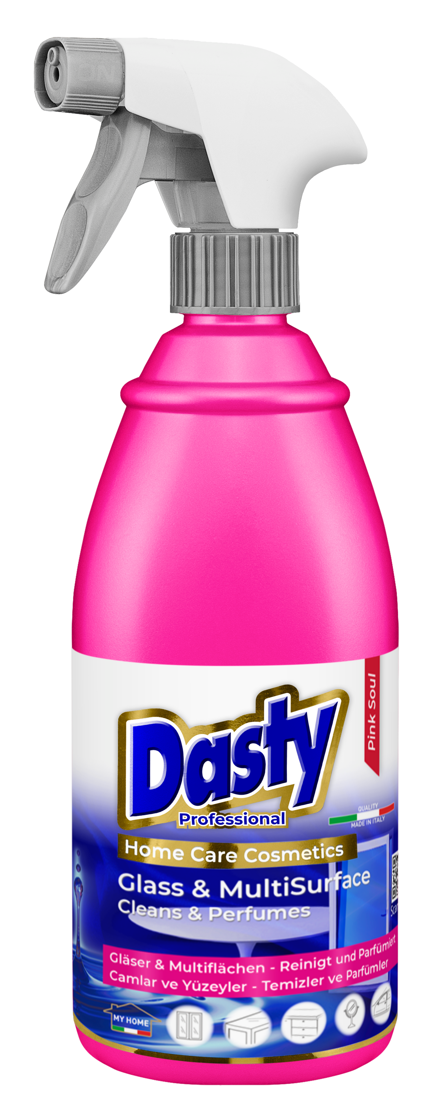 1x Dasty Glas & Glatte Oberflächen Glasreiniger Professional 700 ml