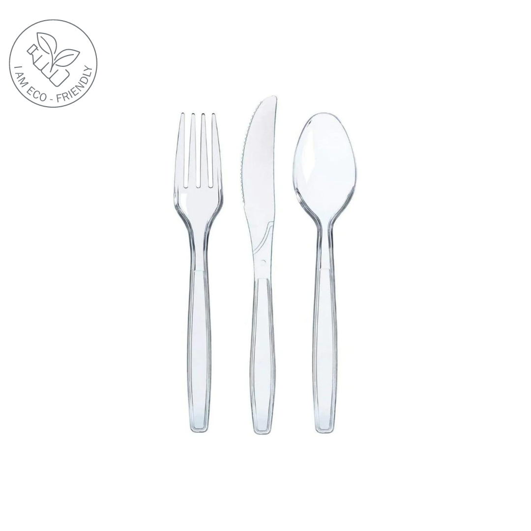 100 x Gabel Plastik Besteck (Mehrwegbesteck)