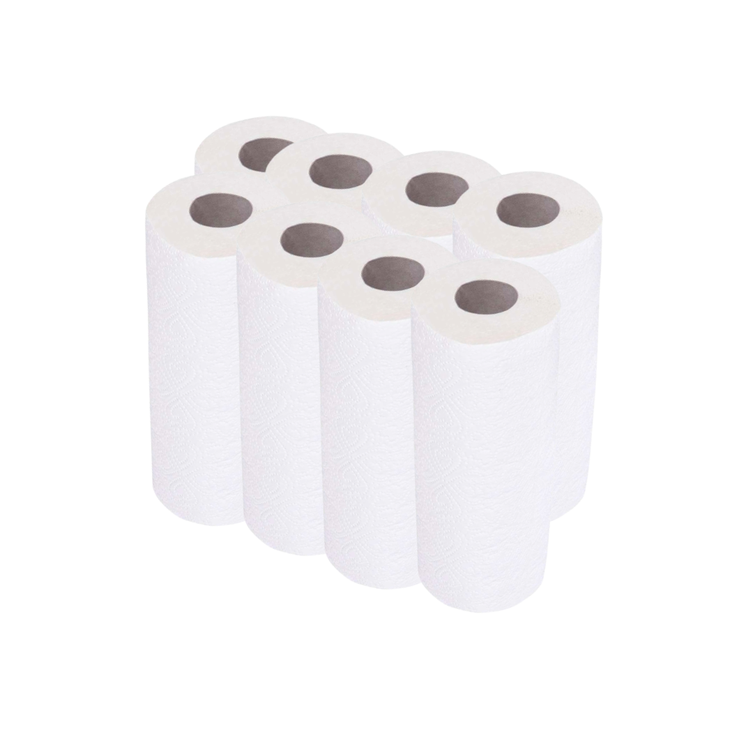 32 x Küchenrolle 3-lagig  Küchenpapier weiß Handtuchrolle Haushaltsücher